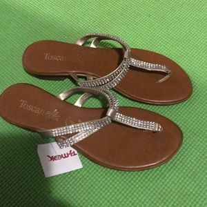 Toscanella sandals / flip flops sz 8